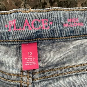 Girls size 12 denim shorts